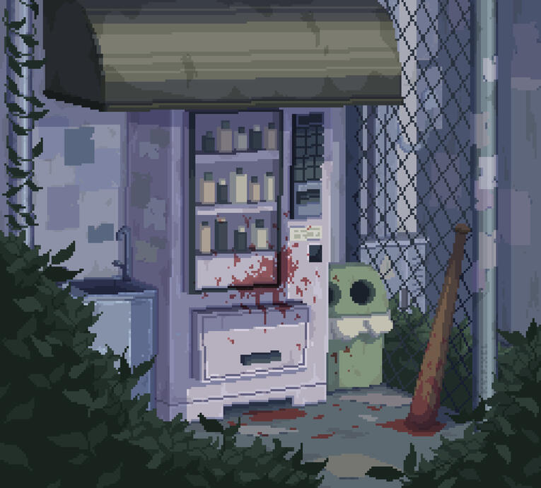 Made in Pixaki. Just wanted to make something mysterious with a dash of red juice.