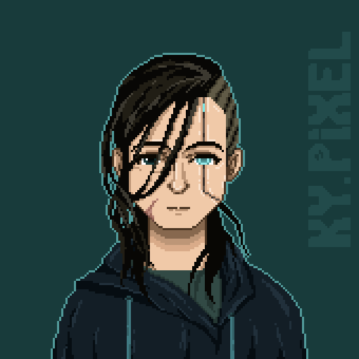 A personal portrait with a dash of cyberpunk-ish elements. Also enjoyed making the glitch effect.